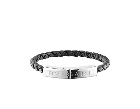 bvlgari man bracelet|luxury men's leather bracelets.